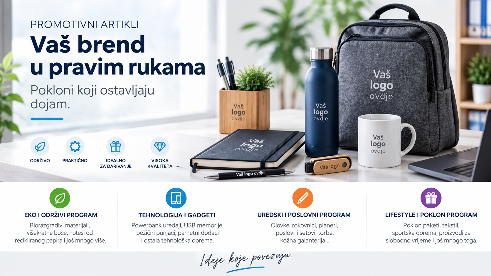 Promotivni poslovni pokloni s logotipom