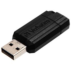 Memorija USB 64GB 2.0 PinStripe Verbatim 49065 crni blister