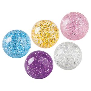 Loptica gumena fi-4cm Glitter Brunnen 10-36683 06 sortirano