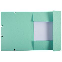Fascikl klapa s gumicom karton A4 Aquarel Exacompta 55533E pastelno zelena