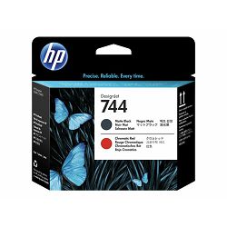 HP 744 Printhead Matte Black & Red