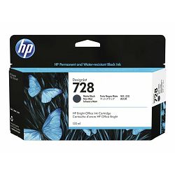 HP 728 130-ml Matte Black DesignJet Ink