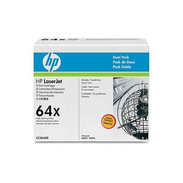 HP CC364XD 64X Black Orginalni toner, dvostruko pakiranje