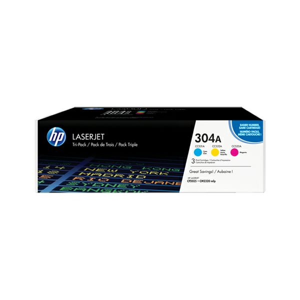 HP CF372AM 304A C/M/Y Orginalni toner, komplet color tonera