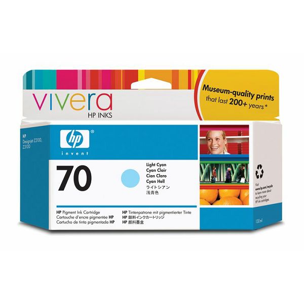 HP C9390A No.70 Light Cyan Orginalna tinta