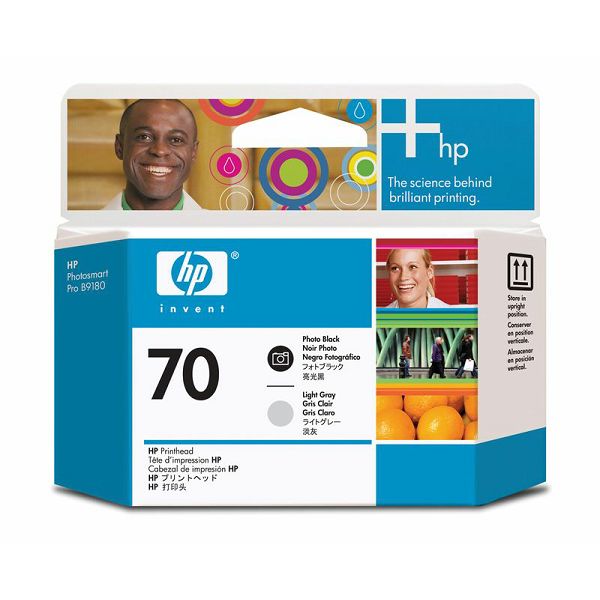 HP C9407A No.70 Foto Black/Light Grey Orginalna glava