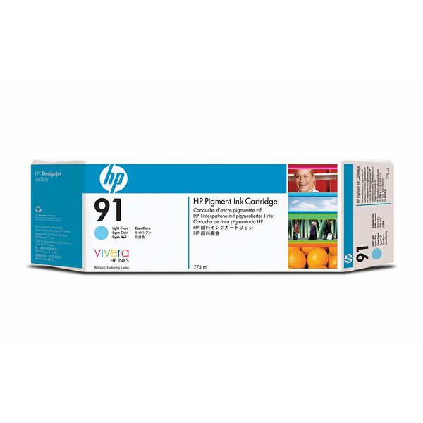 HP C9470A No.91 Light Cyan Orginalna tinta