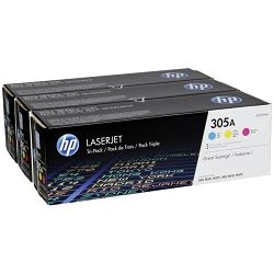 HP CF370AM 305A Cyan/Magenta/Yellow Originalni toner, trostruko pakiranje