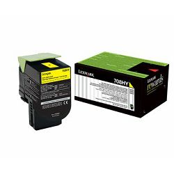 LEXMARK 708H 70C8HY0 YELLOW ORGINALNI TONER