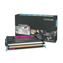 LEXMARK C73x C734A1MG MAGENTA ORGINALNI TONER