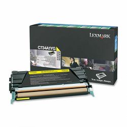 LEXMARK C73x C734A1YG YELLOW ORGINALNI TONER