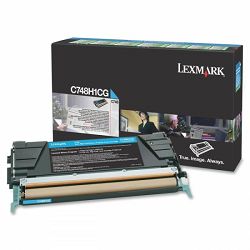 LEXMARK C748 C748H1CG CYAN ORGINALNI TONER