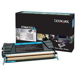 LEXMARK X746 X746A1CG CYAN ORGINALNI TONER