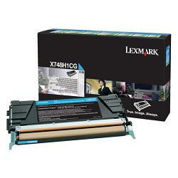 LEXMARK X748 X748H1CG CYAN ORGINALNI TONER